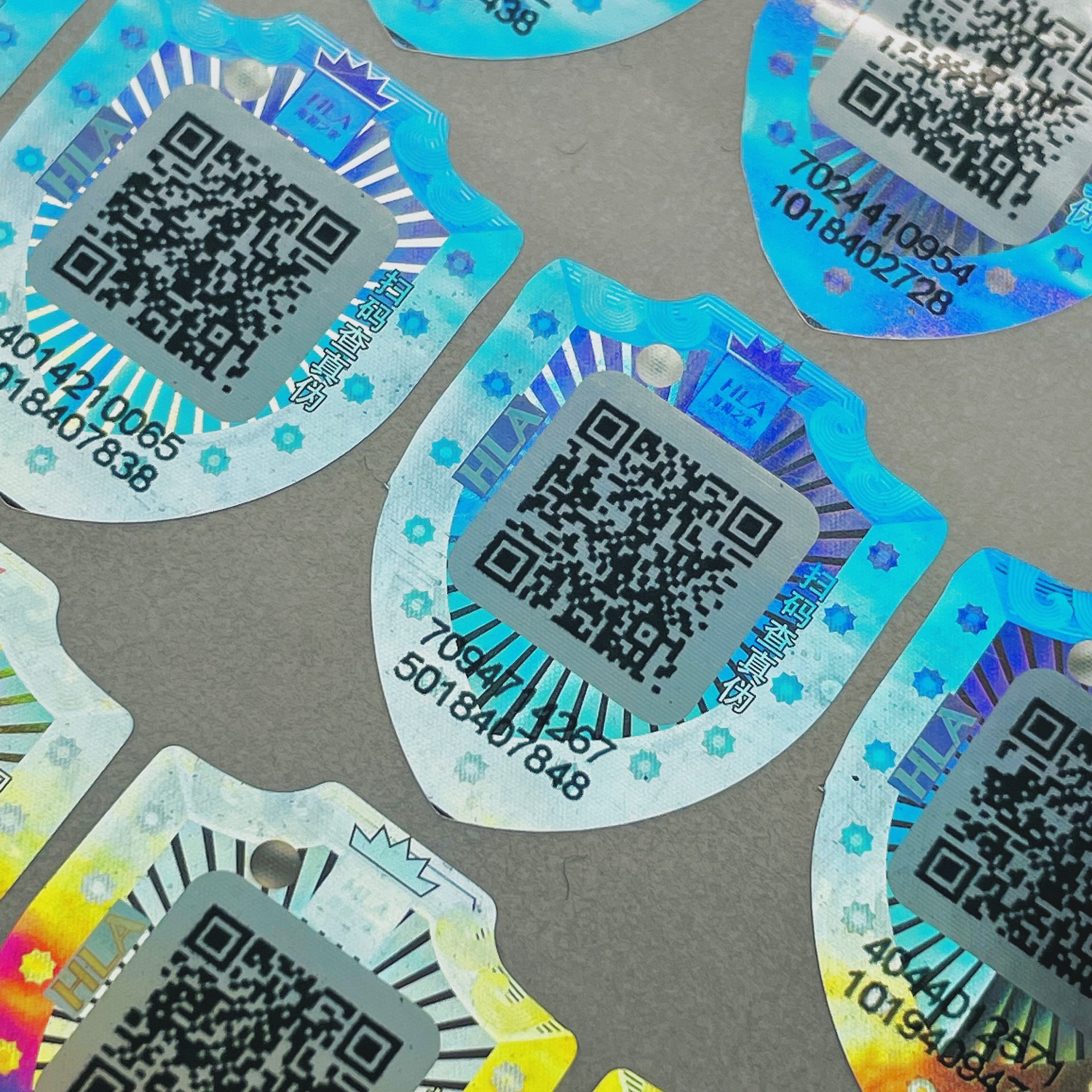 全息鐳射二維碼防偽標(biāo)貼一次性激光3D效果動(dòng)態(tài)防轉(zhuǎn)移留底標(biāo)簽